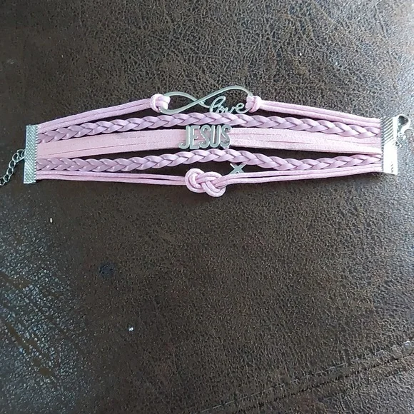 Pink Jesus bracelet - Picture 1 of 2